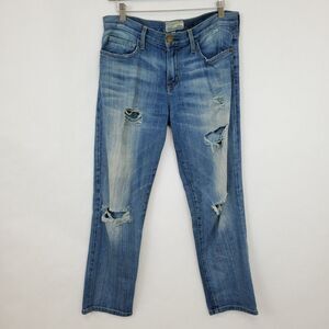Current Elliot Jeans Womens The Boyfriend Super Loved Destroy Loose Baggy